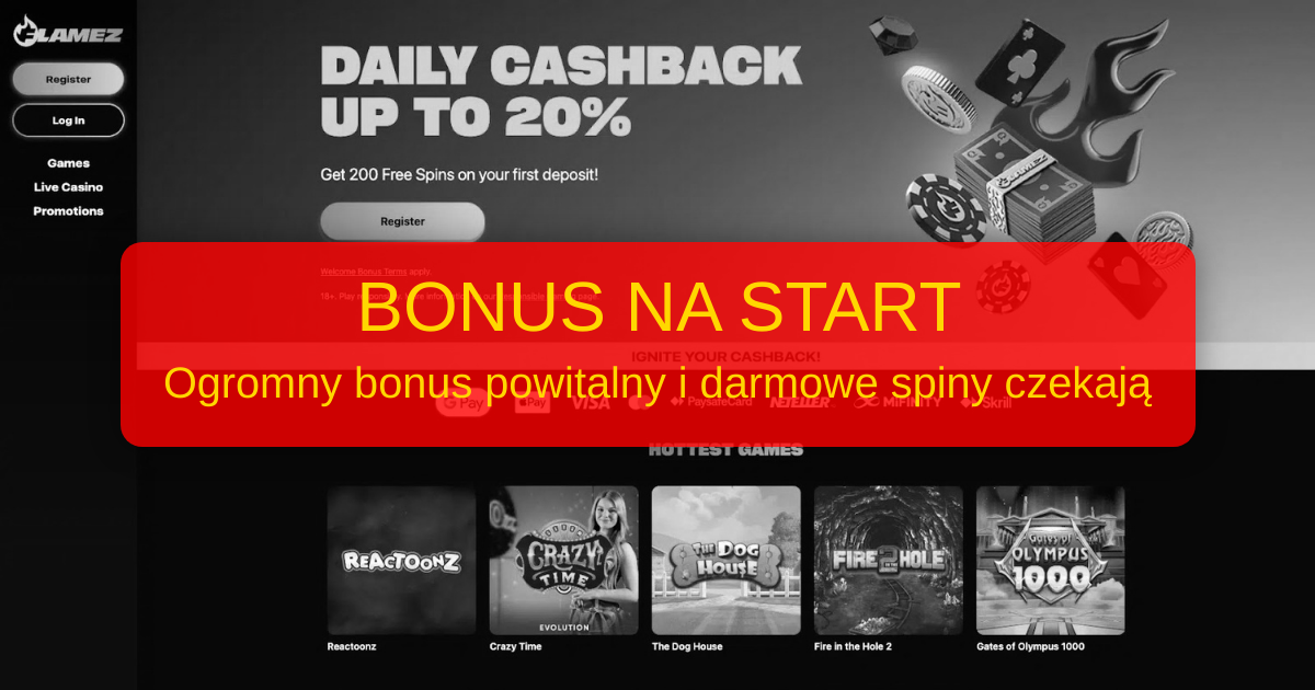 Flamez Casino welcome bonus